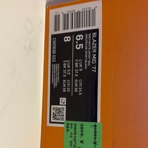 Nike Blazer Mid '77 Box in Bold Orange